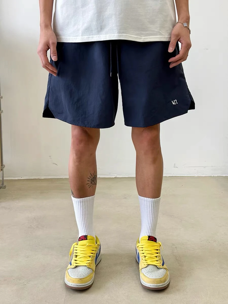Estate americana retrò sottile Qui Dry a cinque punti da uomo casual allentato Fitn Baskeall sport orts coppia pantaloni a gamba dritta