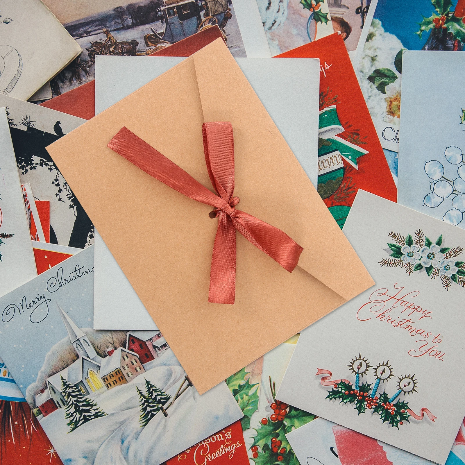 

10 Pcs Bowknot Postcard Envelopes Thickened Decorative Packaging Paper Envelopes for Wedding Invitations Thank You Cards Large
