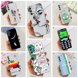 For Samsung Galaxy A14 4G Phone Cases New Design Clear Cute Flowers Soft TPU Back Cover For Samsung A14 5G A 14 A1 4 2023 Coupe