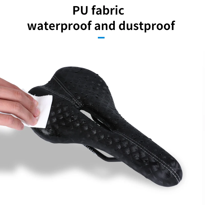 عدم الانزلاق مريحة جوهرة زهرة مقعد دراجة الدراجات سرج مجوف مقاوم للماء وسادة مقعد دراجة #5