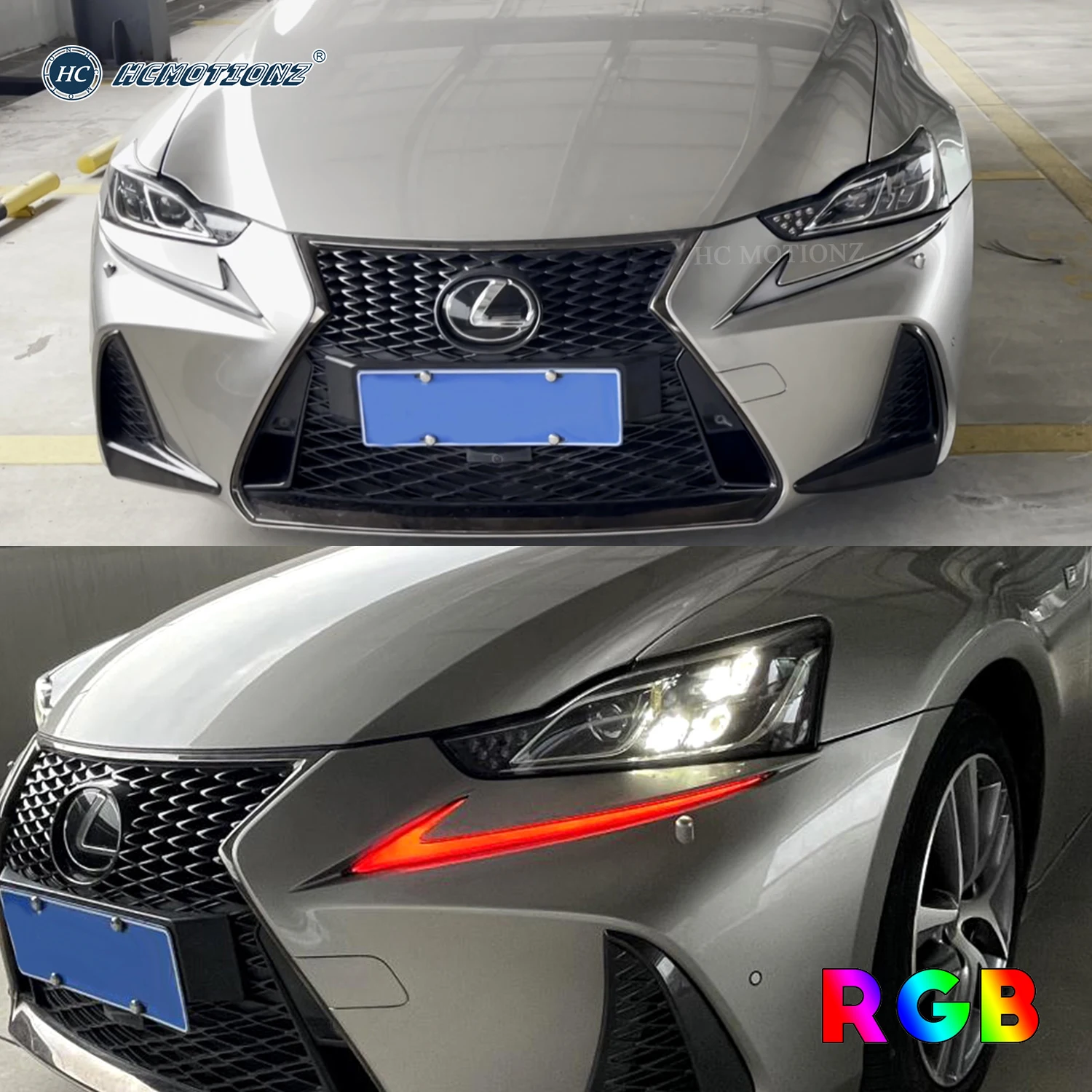 1 Set LED RGB Day Running Lights For Lexus IS250 IS350 F 2017 2018 2019 2020 Car Styling Front Fog Lamp Streamer Turn Signal