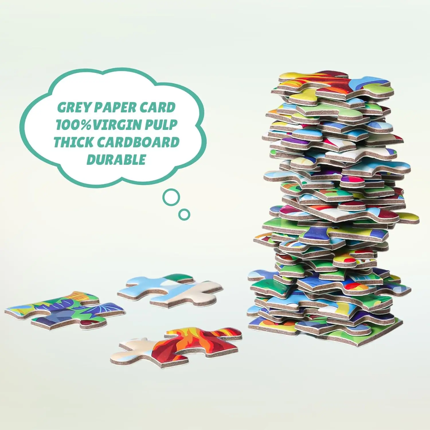 Hahowa Dinosauro Puzzle Giochi per bambini Paesaggio per 3 anni Apprendimento Puzzle di animali Giocattoli educativi Regali di compleanno per bambini