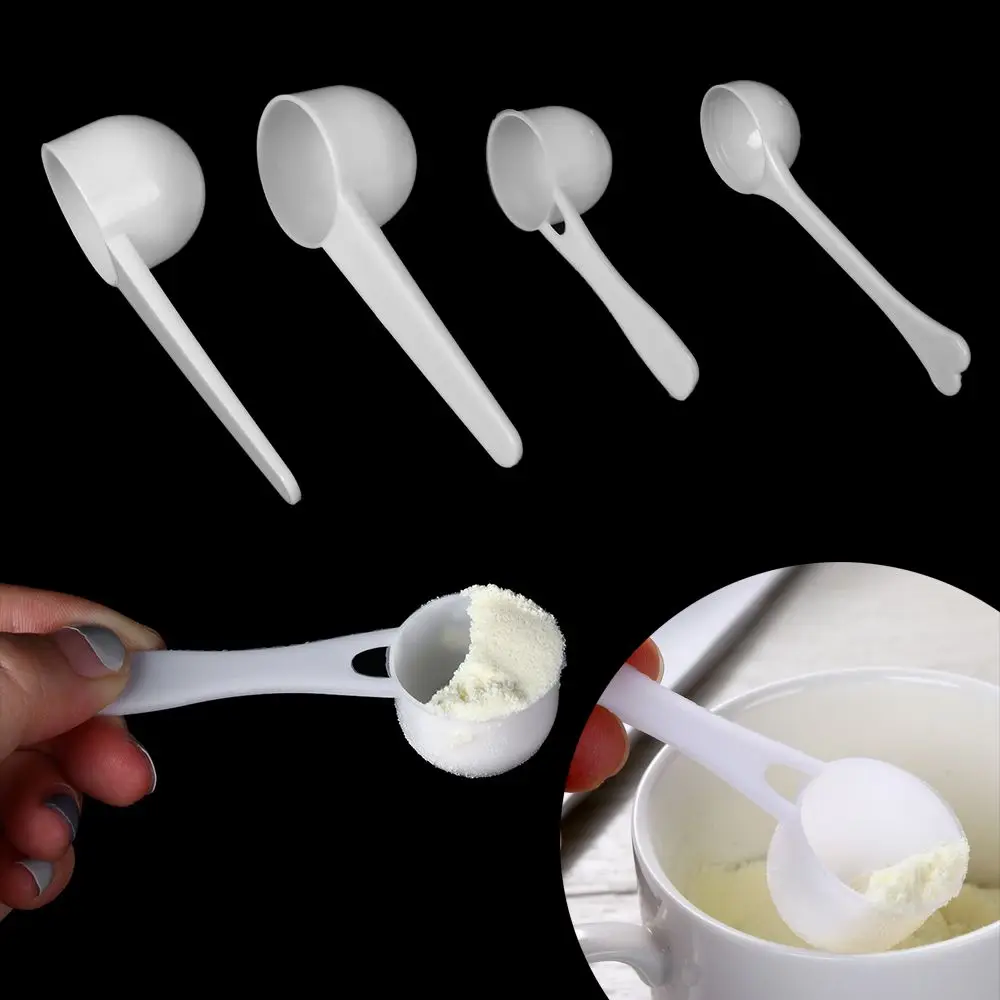 

10PCS 1/3/5/10g Plastic Measuring Spoons Coffee Protein Milk Powder Scoop Cake Baking Flour Measuring Tools Kitchen Gadgets