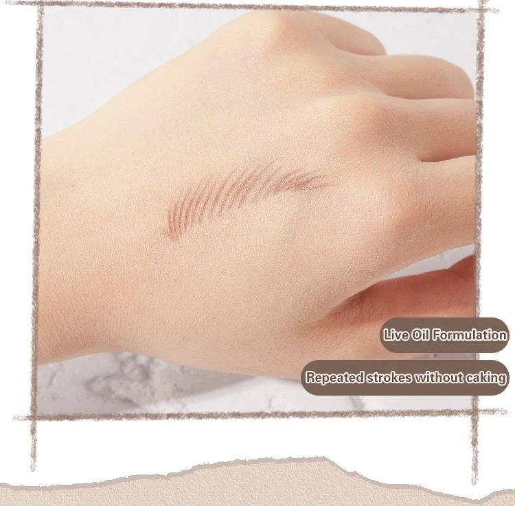 5Pcs Augenbraue Bleistift Microblading Liefert Wasserdichte Augenbraue Tattoo Tönung Enhancer Mit Spitzer Stirn 10Pcs Stirn Trimmer Klinge – Detail 7