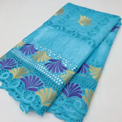 Clearance sale African Bazin Riche Brode Fabric With Stones Latest Fashion Sky blue Embroidery Basin Lace Fabric For Wedding