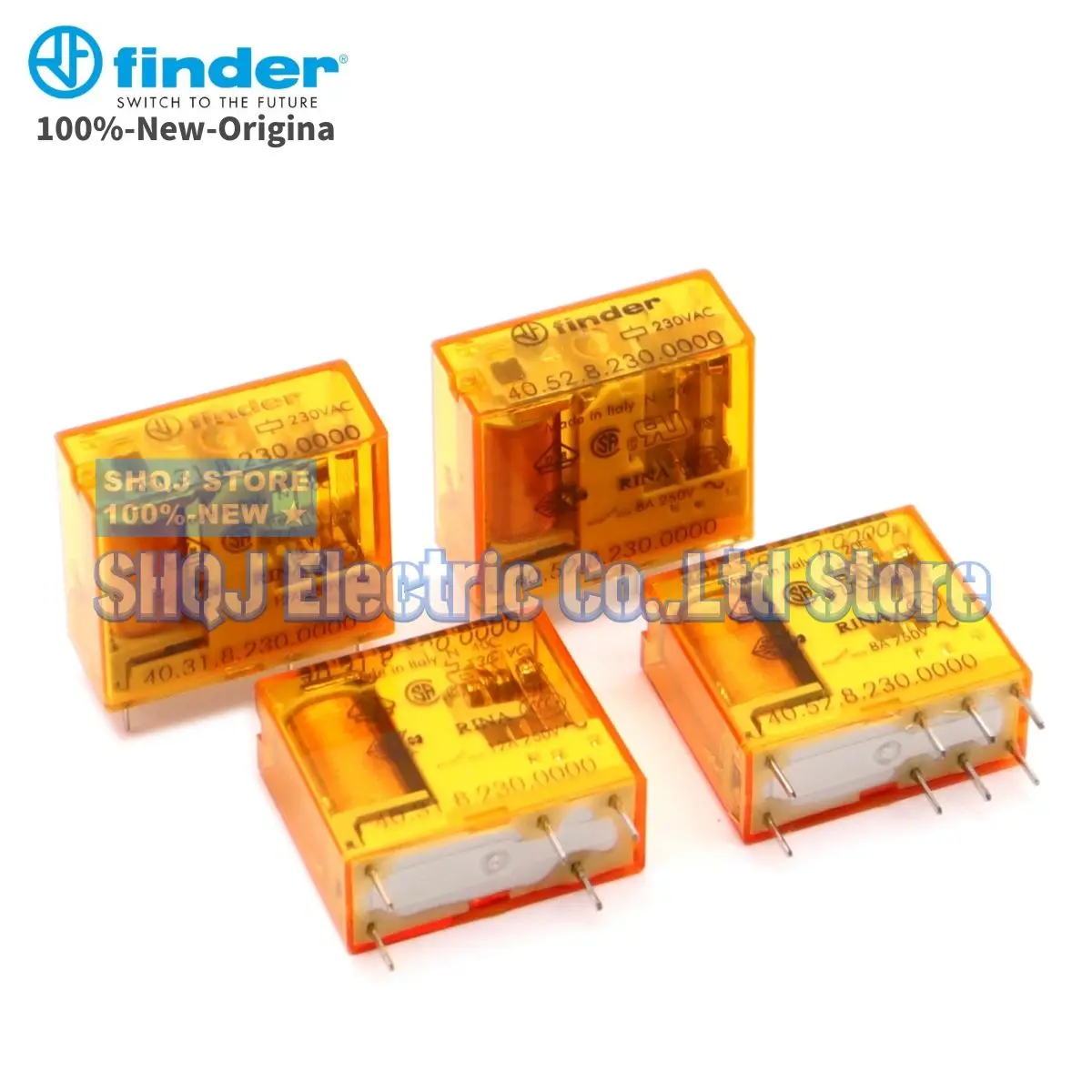 FINDER 100%-NEW 40.52.8.230.0000 RELAY 1PCS 40.52 230VAC 8A 8PIN 2CO original