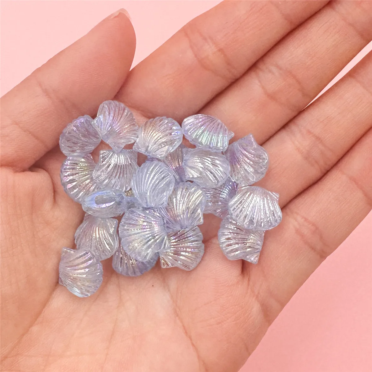 13mm 20Pcs Ocean Style Multicolor Shell Acrylic Beads For Jewelry Making DIY Necklace Bracelet Pendant Fashion Accessories