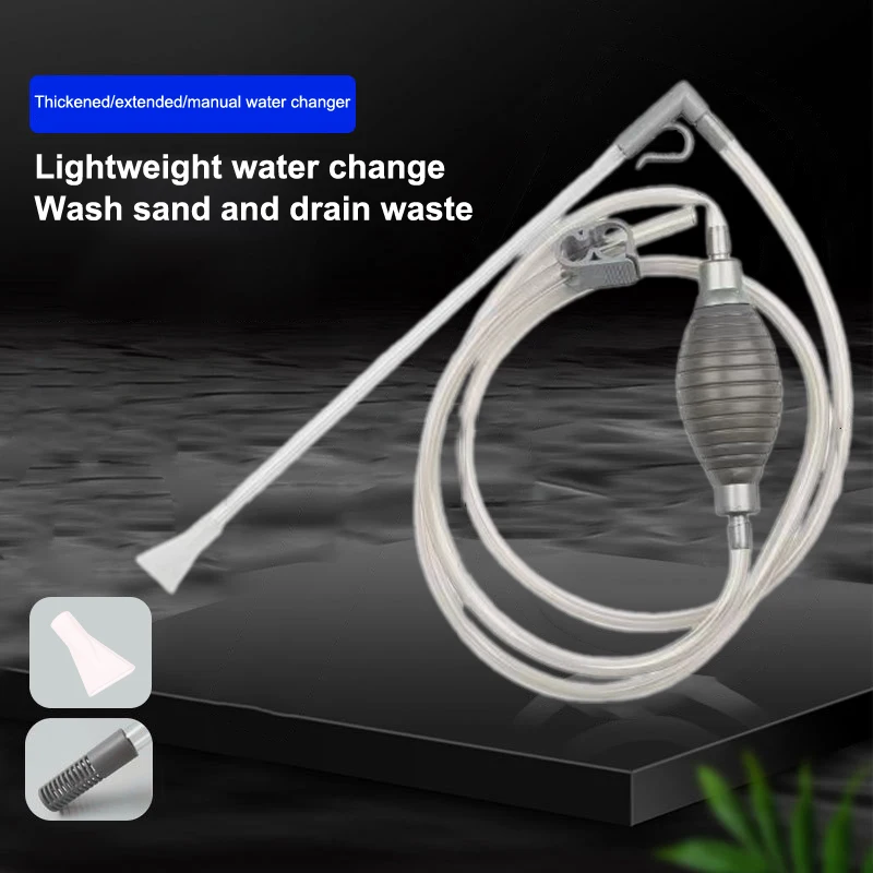 【M】Fish Tank Water Changer Aquarium Cleaner Manual Water Changer Handheld Vacuum Siphon Pump Cleaner Fish Tank Cleaning Tools