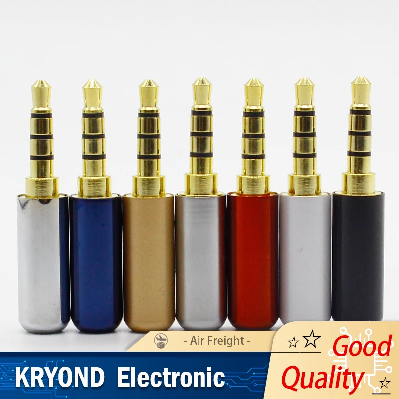 7PCS Copper Gold Plated 1/8