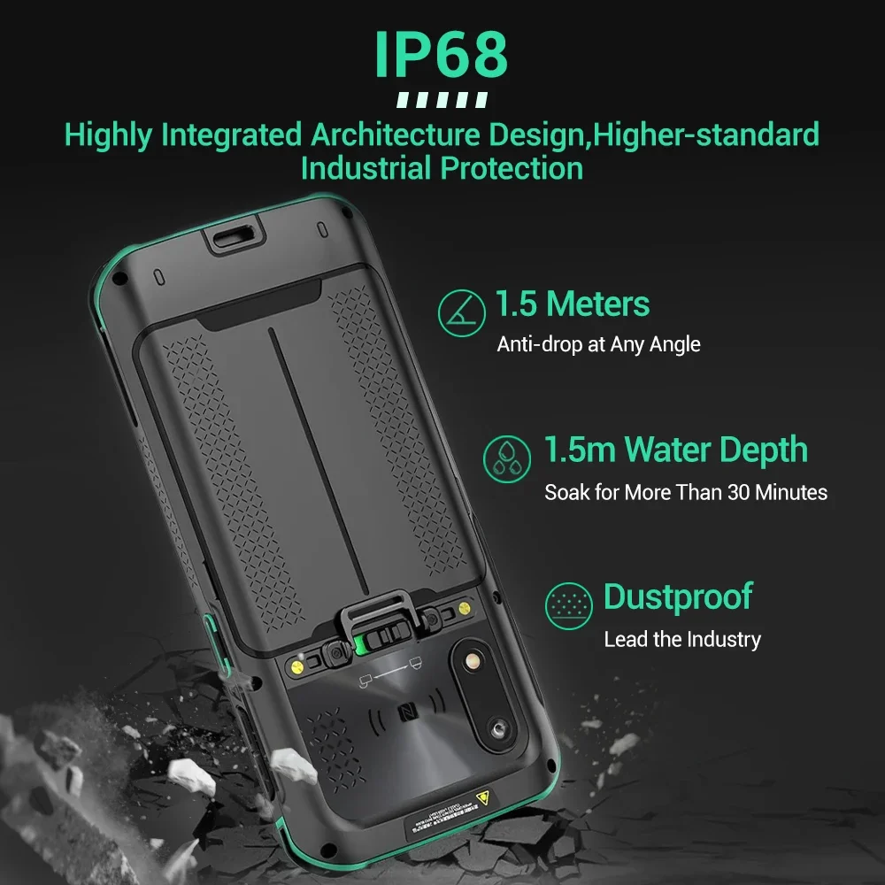 FYJ F9825 Data Collector PDA Android Terminal Handheld Computer Industrial Mobile 5.5'' Rugged Android PDA 1D 2D Scanner