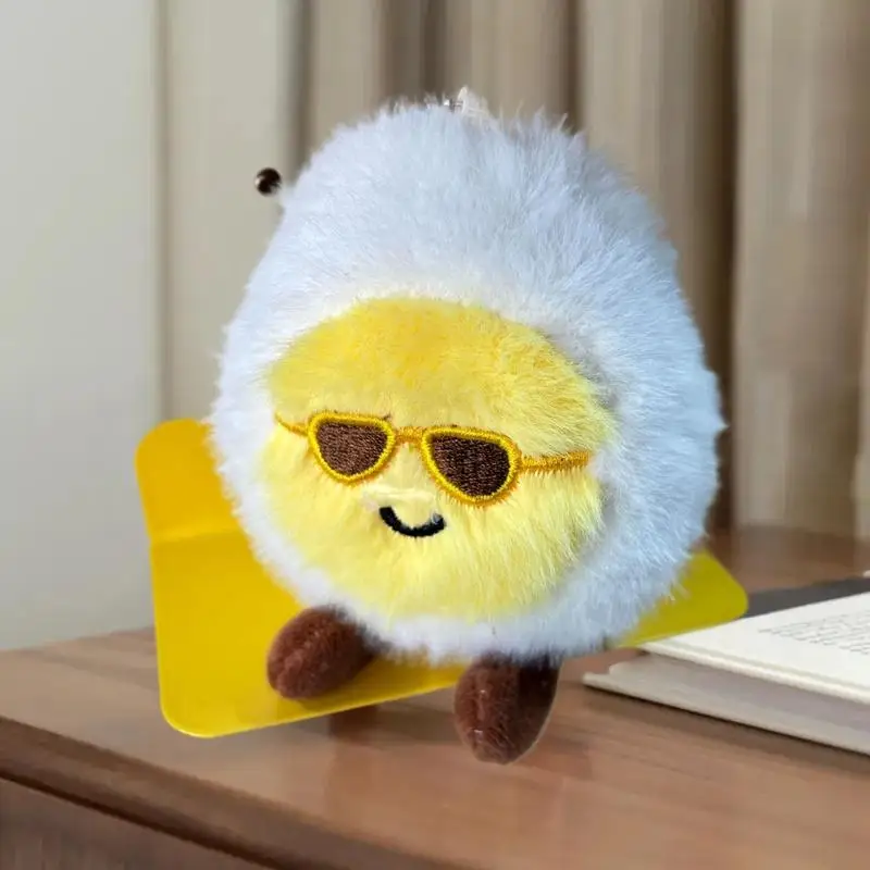 ميلاد سعيد ظلال البيض محشوة أفخم المفاتيح مضحك عروسة كارتون حقيبة قلادة الملحقات حقيبة مدرسية سحر الهدايا #5