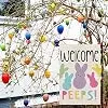 Welcome Easter Garden Flag Double Sided Vertical 12×18 Inch Bunny Banners Spring Yard Outdoor Farmhouse Decoration DF019 jjp