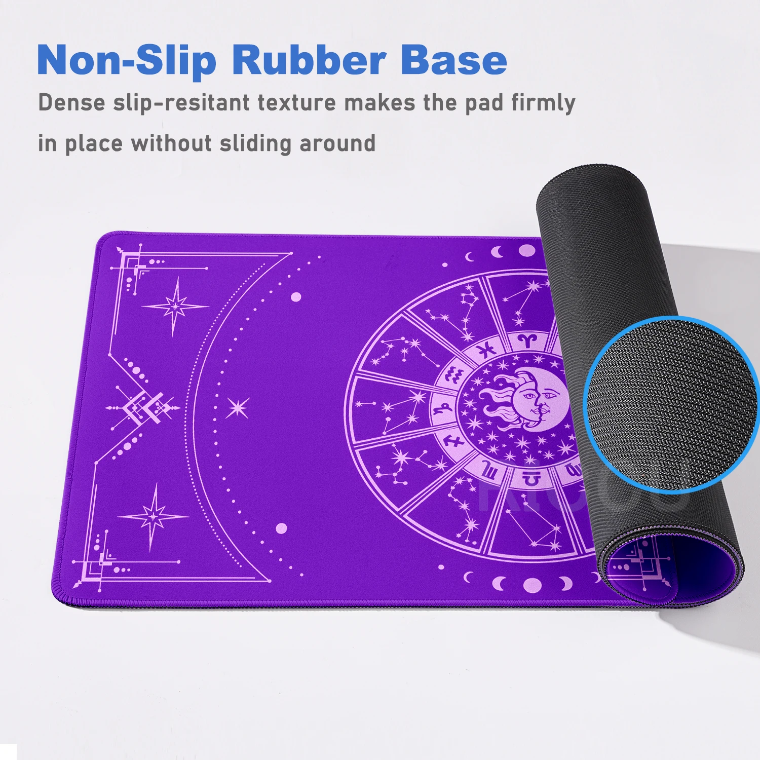 لوحة ماوس على شكل نجمة القمر، لوحة ماوس زودياك الفلكية، لوحة ماوس للكمبيوتر المحمول، سجادة مكتبية، ملحقات الكمبيوتر #5