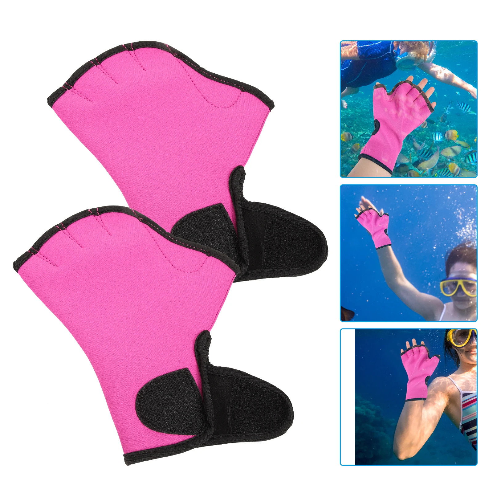 

Swimming Gloves Protective Diving Men Lightweight Waterproof Comfortable Mittens Aquatic Training Nylon Dive