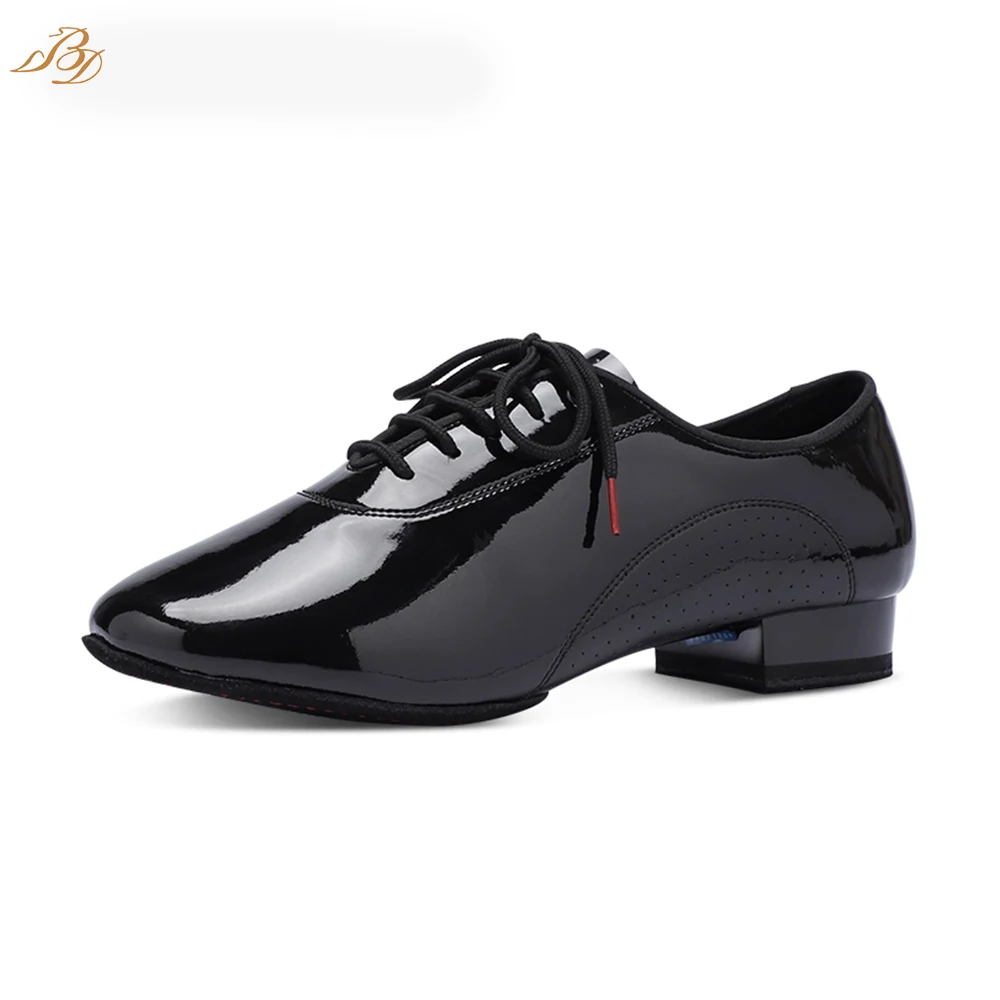 Luxury Modern Dancing Sneakers Tango Shoes FriendshipCompetition Adult Sports AerobicsShoePatent LeatherFitness BreathableBD309