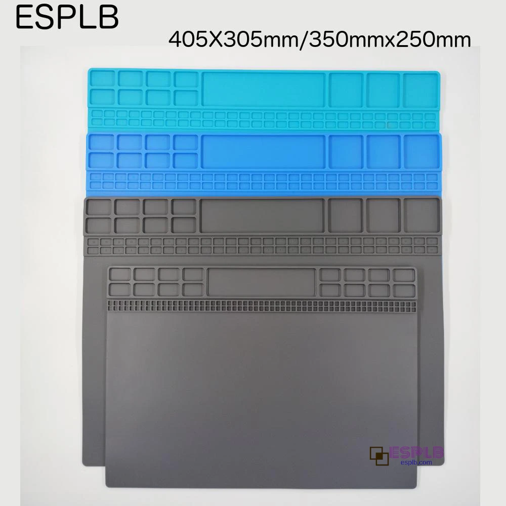 ESPLB 405X305 مللي متر الحرارة العزل إصلاح سادة لحام محطة العمل حصيرة السيليكون لحام لحام صيانة منصة
