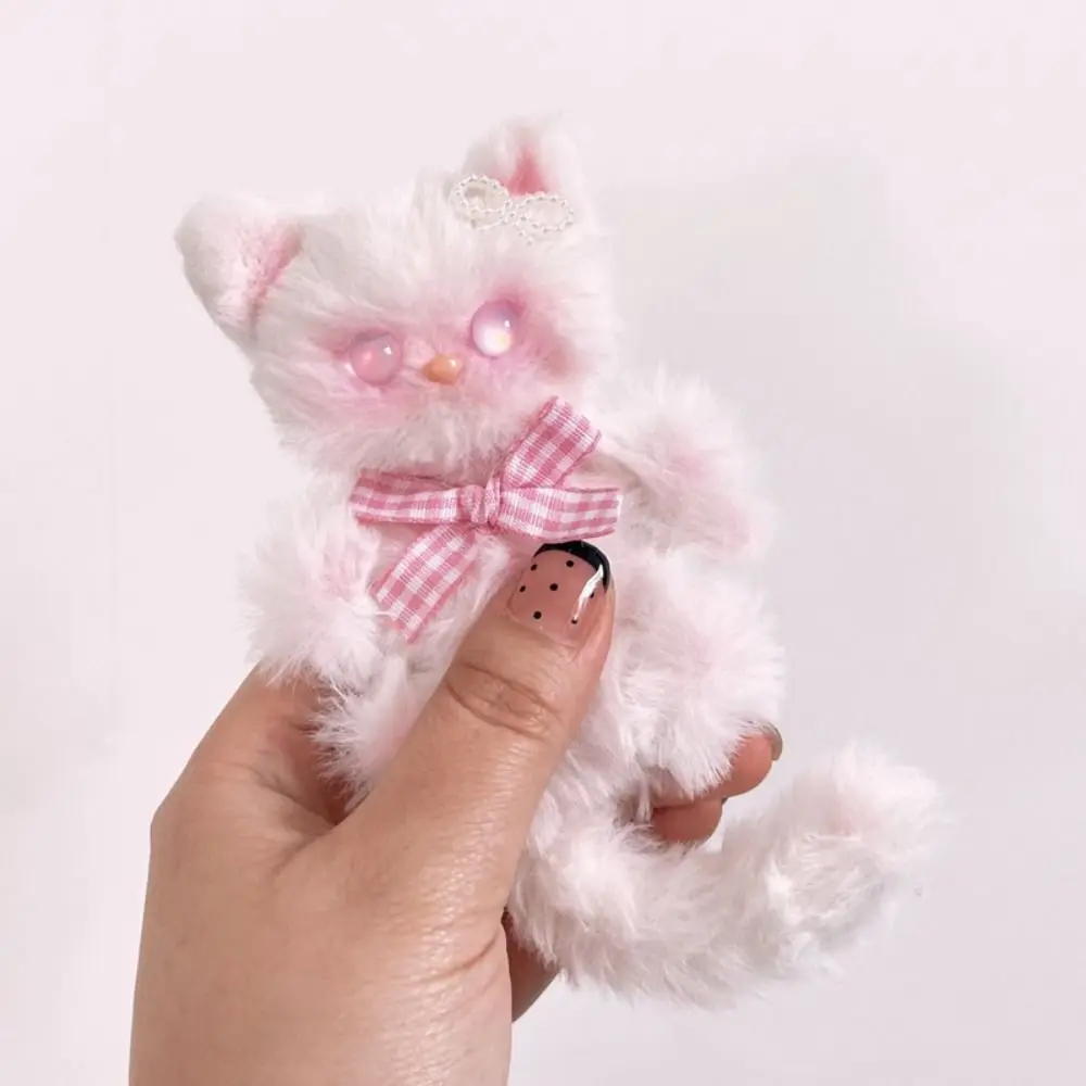 Lindo gato Twist Stick Material Set conejo de peluche DIY Material colgante esponjoso con alambre de hierro lana Twist Stick Set juguete hecho a mano