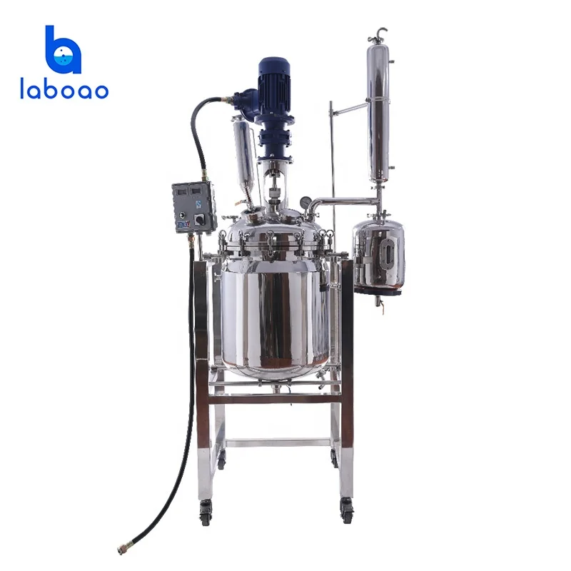 Réacteur chimique industriel d'acier inoxydable de double couche de Laboao 200L