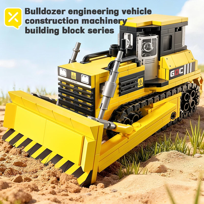 المحمول لودر أطفال بالريموت كنترول الزاحف جرافة اللبنات حفارة نماذج من الشاحنات سيارة البناء سيارة لعب للأولاد الهدايا #1