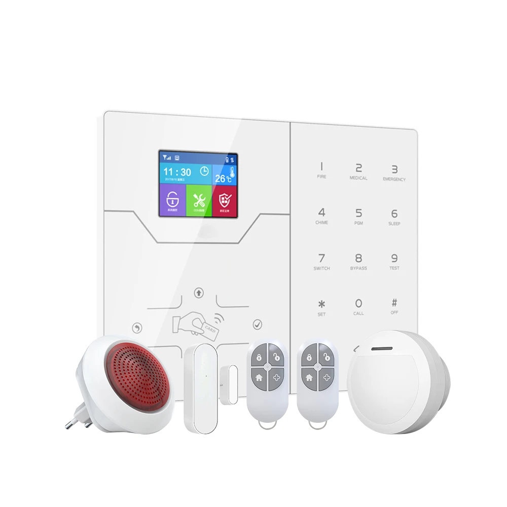 HA-VGT WIFI TCP/IP RJ45 4G Full Touch Screen Smart Home Alarm System For Home