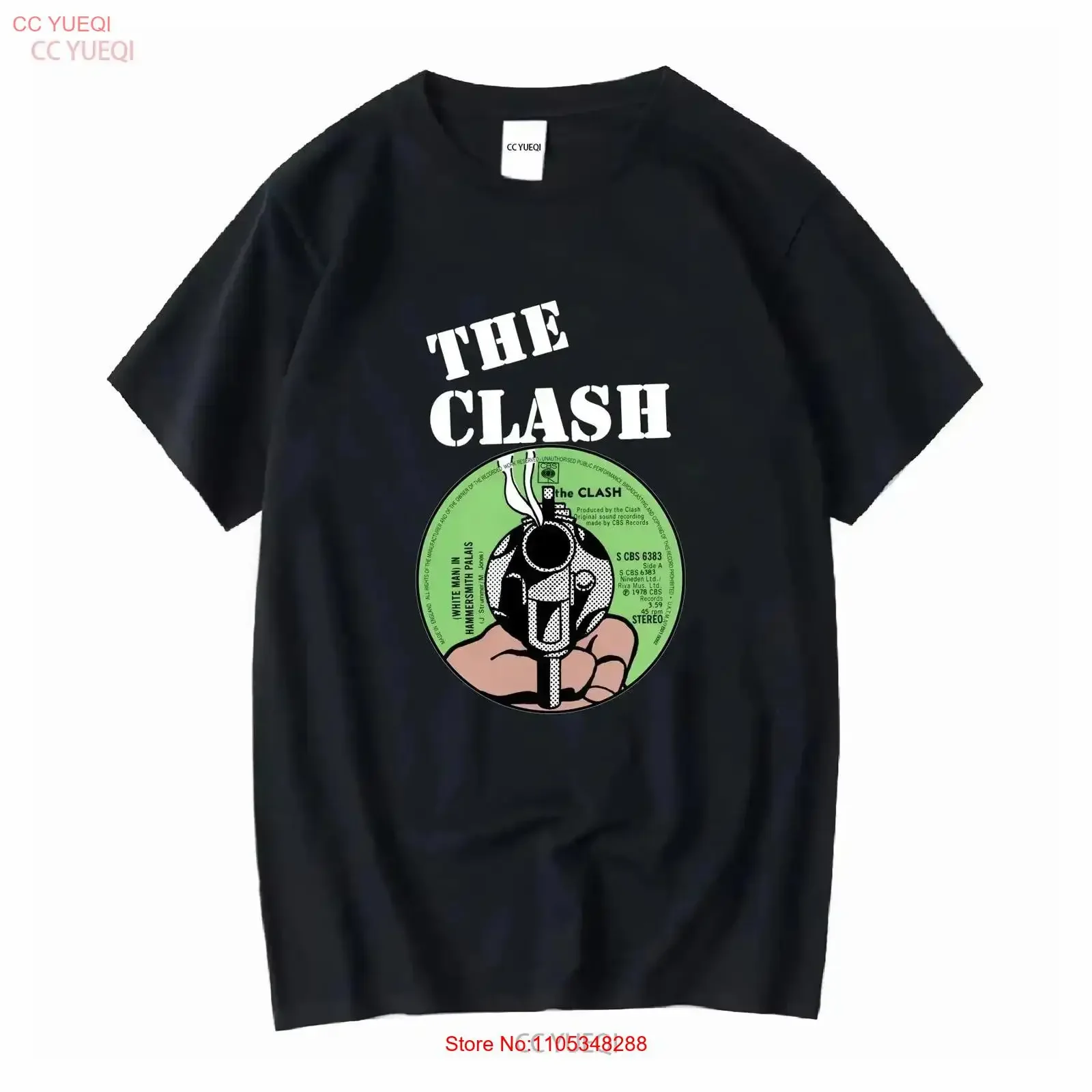 The Clash T Shirt White Man In Hammersmith Palais Song S 5XL vintage Washed Stylish Top For Everyday Wear Breathable vintage