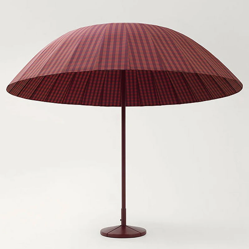 

Outdoor Umbrella Restaurant Cafe Hotel Garden Round Red Patio Parasol