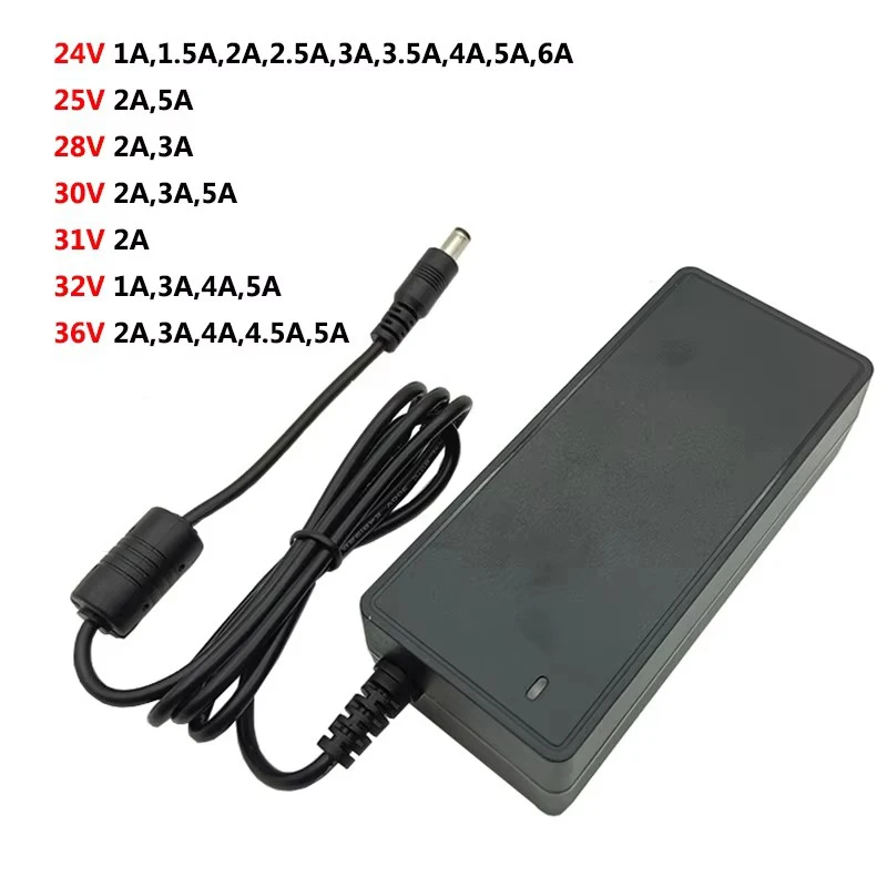 DC24V 6A AU UK 36 V Universal AC DC Power Supply 25V 30V 32V 5A 24V 4A 5A 28V Power Supply 31V Switching Transformer 36V5A