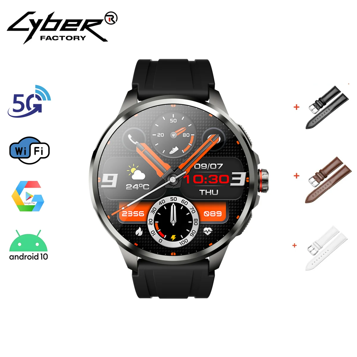 

GoldenSpike H99 5G Full Netcom Смарт-часы 1,95-дюймовый Amoled Экран Google Play Store GPS WIFI 256 ГБ Rom Game Video Смарт-часы