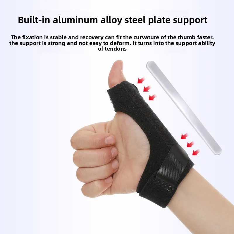 

Мягкий рукав для поддержки большого пальца для облегчения боли сухожилий и суставов — регулируемая компрессионная шина, подходит для мужчин/женщин, левая или правая рука