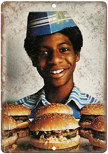 Quality Metal Tin Sign 8x12,McDonalds Teenage Worker Big Mac,Parking Sign Sign Funny Pub Home Decor Aluminum Metal Sign Vintage