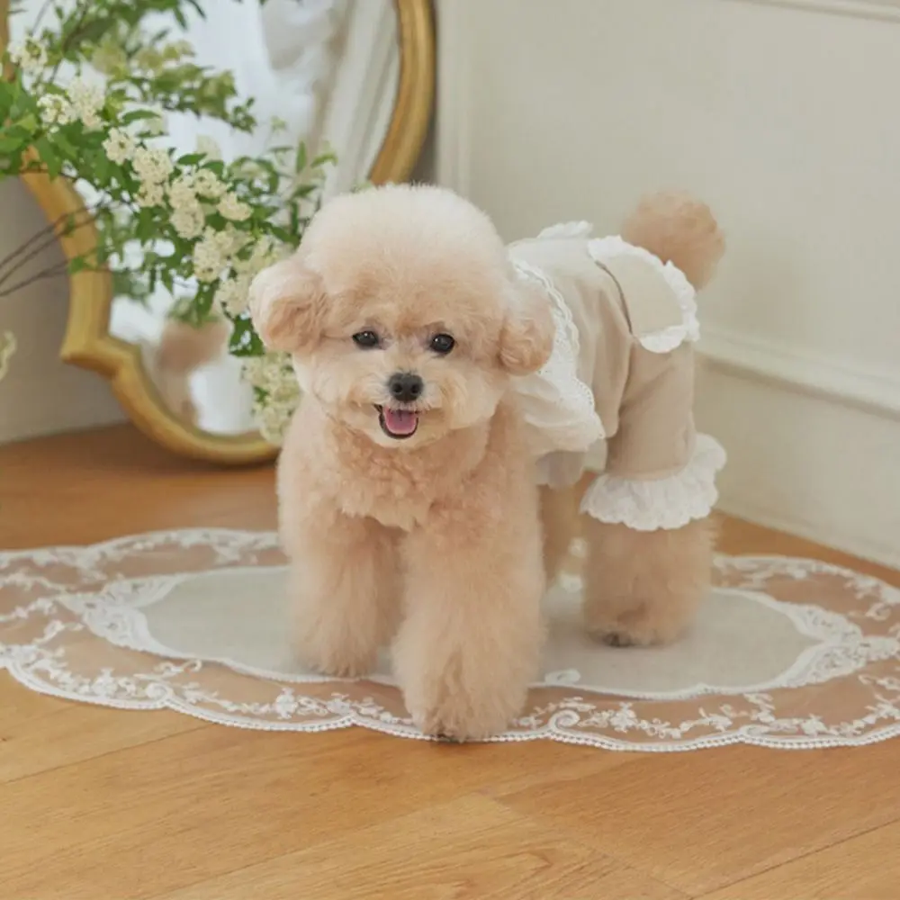 

Comfortable Soft Pet Lace Jumpsuit Breathable Thin Design Pet Overalls Fashion Dog Pajamas Summer