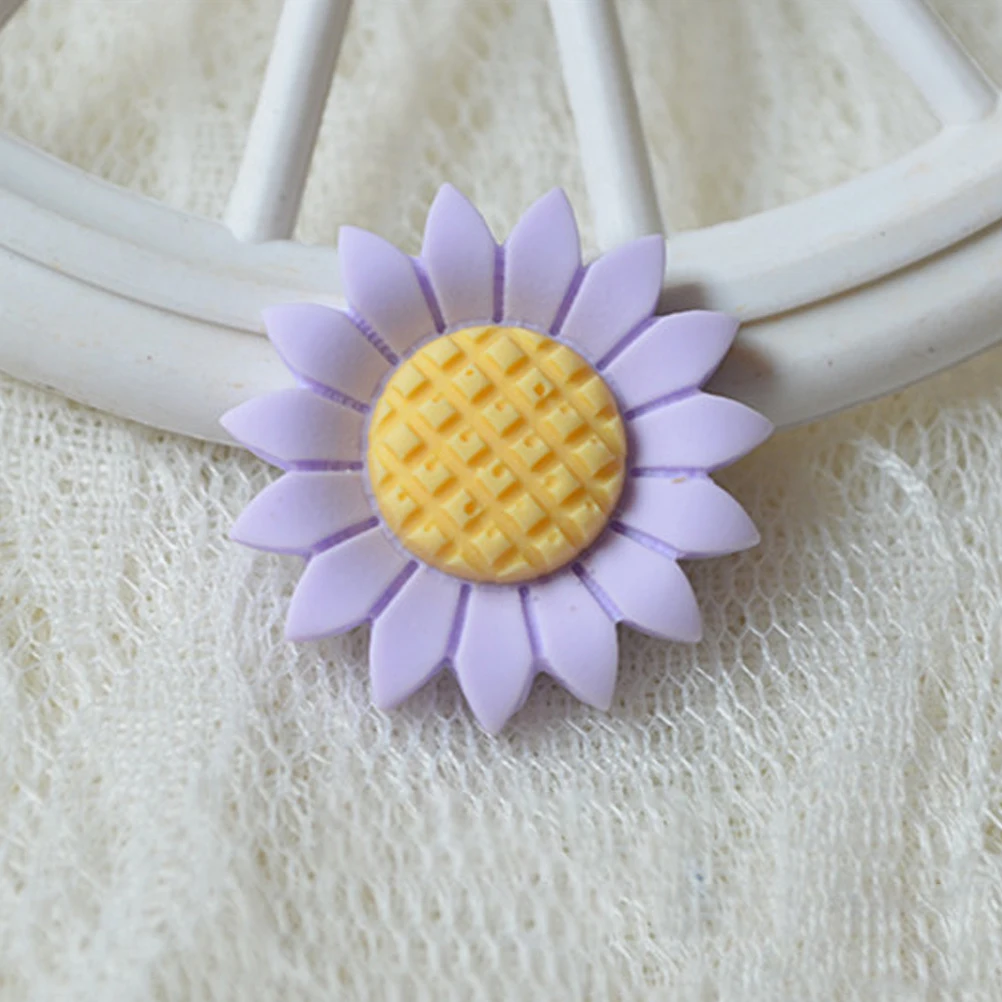

100pcs Rope Clip Hairpin Hairpin Decor Flower Decor Flowers Resin DIY Kids Headdress Accessories Lightweight Durable Fun