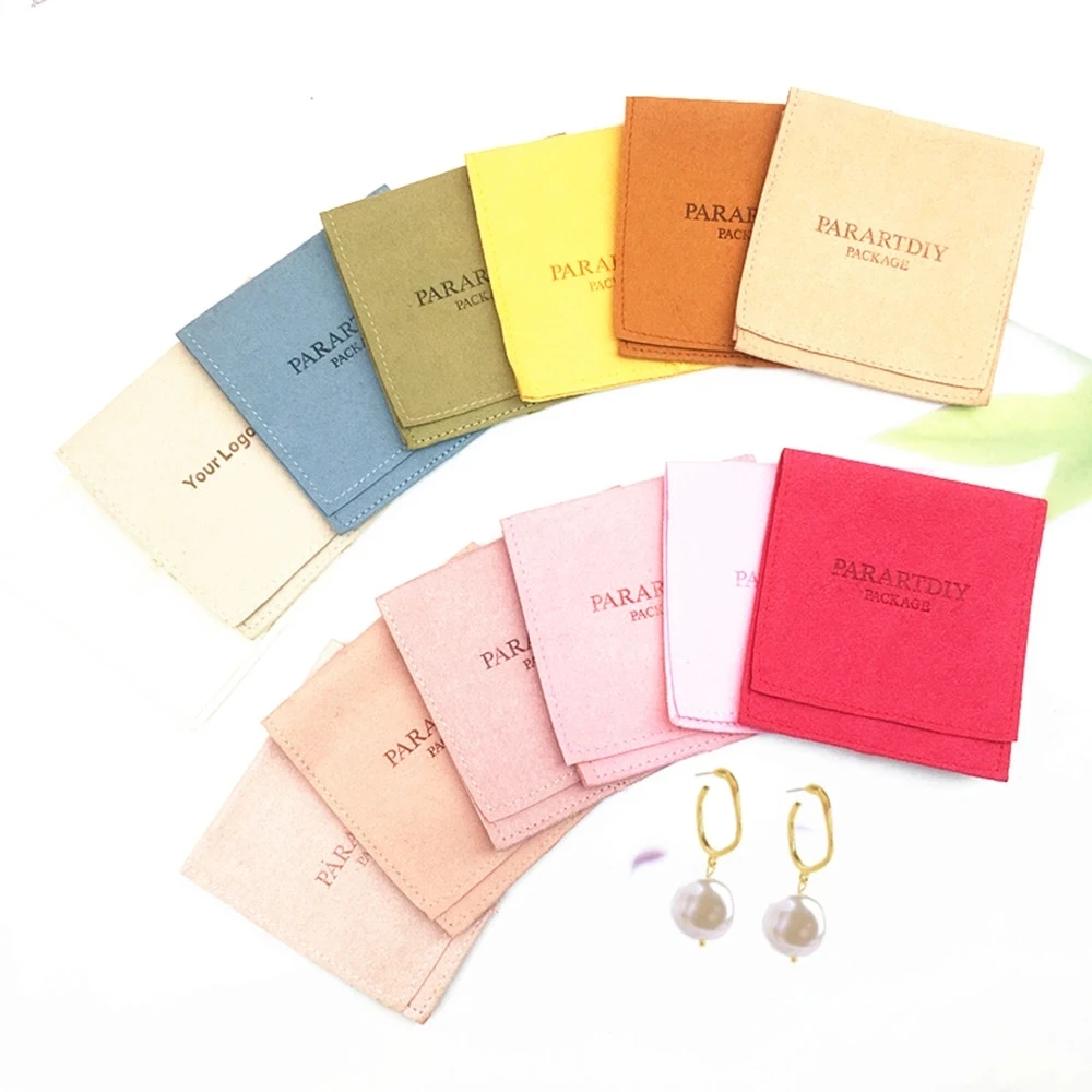 Sacchetti regalo in velluto in microfibra Imballaggio Custodia per gioielli Custodia cosmetica per caramelle nuziali Bustina riutilizzabile Stampa logo personalizzato