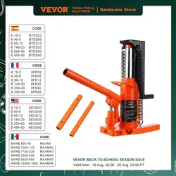 VEVOR Hydraulischer Zehenheber, 2,5 Tonnen auf Zehen, Zehenheberlift, 5 Tonnen oben, Hubkapazität, Maschinenheber 0,8–5,3 Zoll Zehenhöhe 8,9–13,4 oben