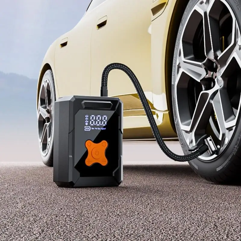 G99F سيارة ضاغط الهواء ضاغط ضاغط إطارات مضخات الهواء مع بنوك الطاقة وظيفة لدراجة دراجة دراجة دراجة نارية إطارات نفخ محمول #3