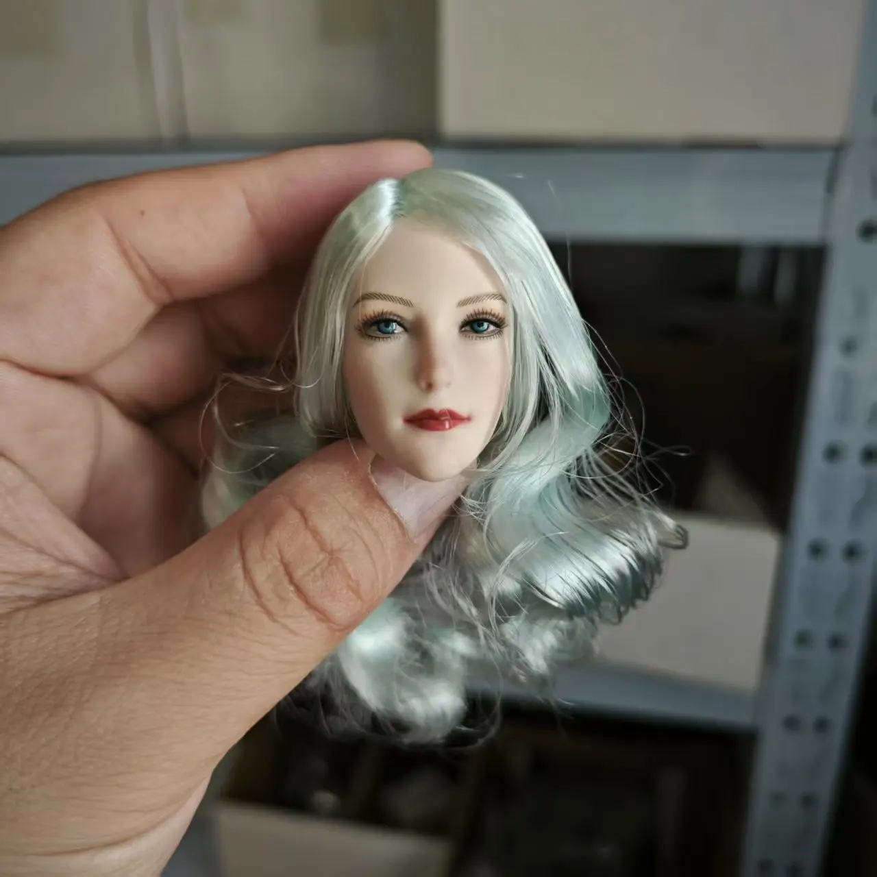 1/6 skala Weibliche Elf Ohren Kopf Sculpt Carving Modell Fit 12 "Soldat Blasse Haut Action Figur Körper Puppen SDH021 auf Lager