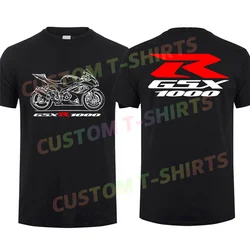 Camiseta informal para hombre, ropa deportiva de gran tamaño con estampado de Suzukis GSX-R, 2024 algodón, S-3XL, 1000