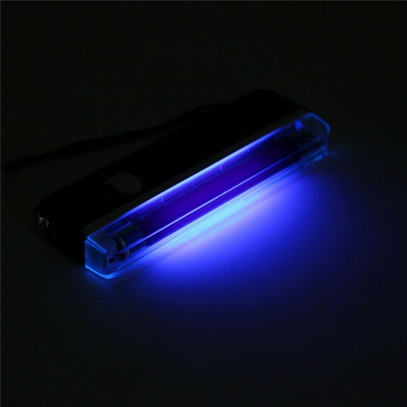 Handheld Uv Black Light Ultraviolet Lamp with Torch Portable Money Detector 2In1 F