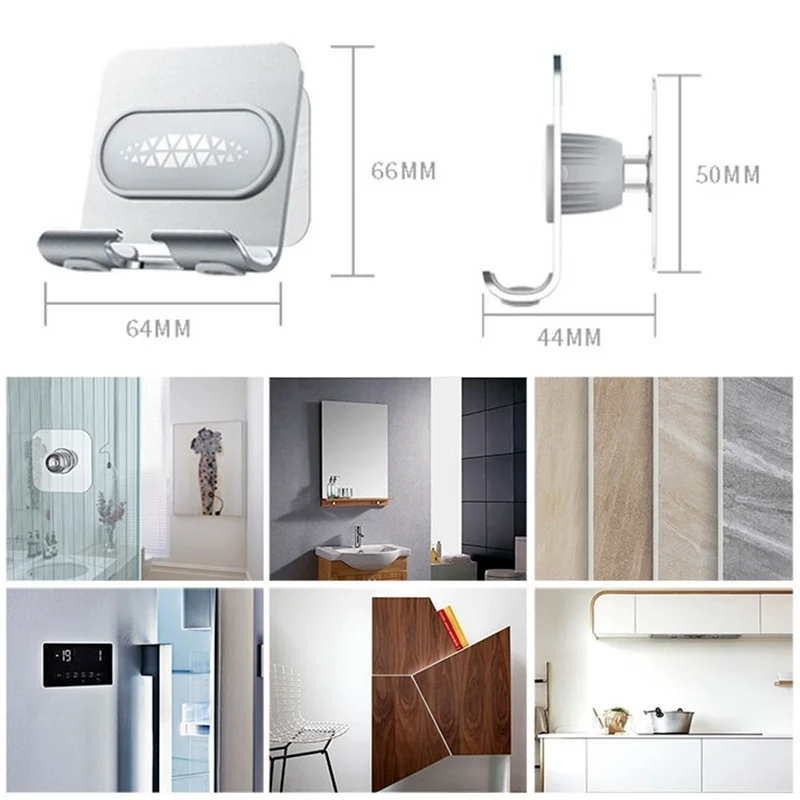 Universal Metal /Plastic Mobile Phone Wall Holder Stand  Charging Bracket For Bathroom Toilet  IPhone Ipad Samsung Huawei