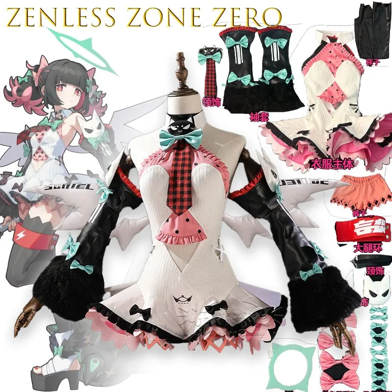 

Adults Game Zenless Zone Zero Six Paths Sally Cosplay Costumes Uniform Halloween Carnival Party Anime Cosplay Outfits