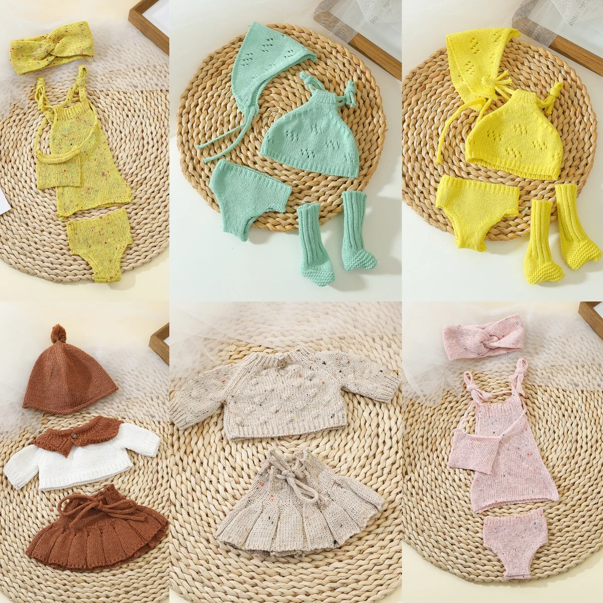 Poppen Kleding voor 34 cm 13.39 inch Mooie Jurk Vest Reborn Pop Babypoppen Kleding DIY Speelgoed Pop Accessoires forGirl reborn Pop