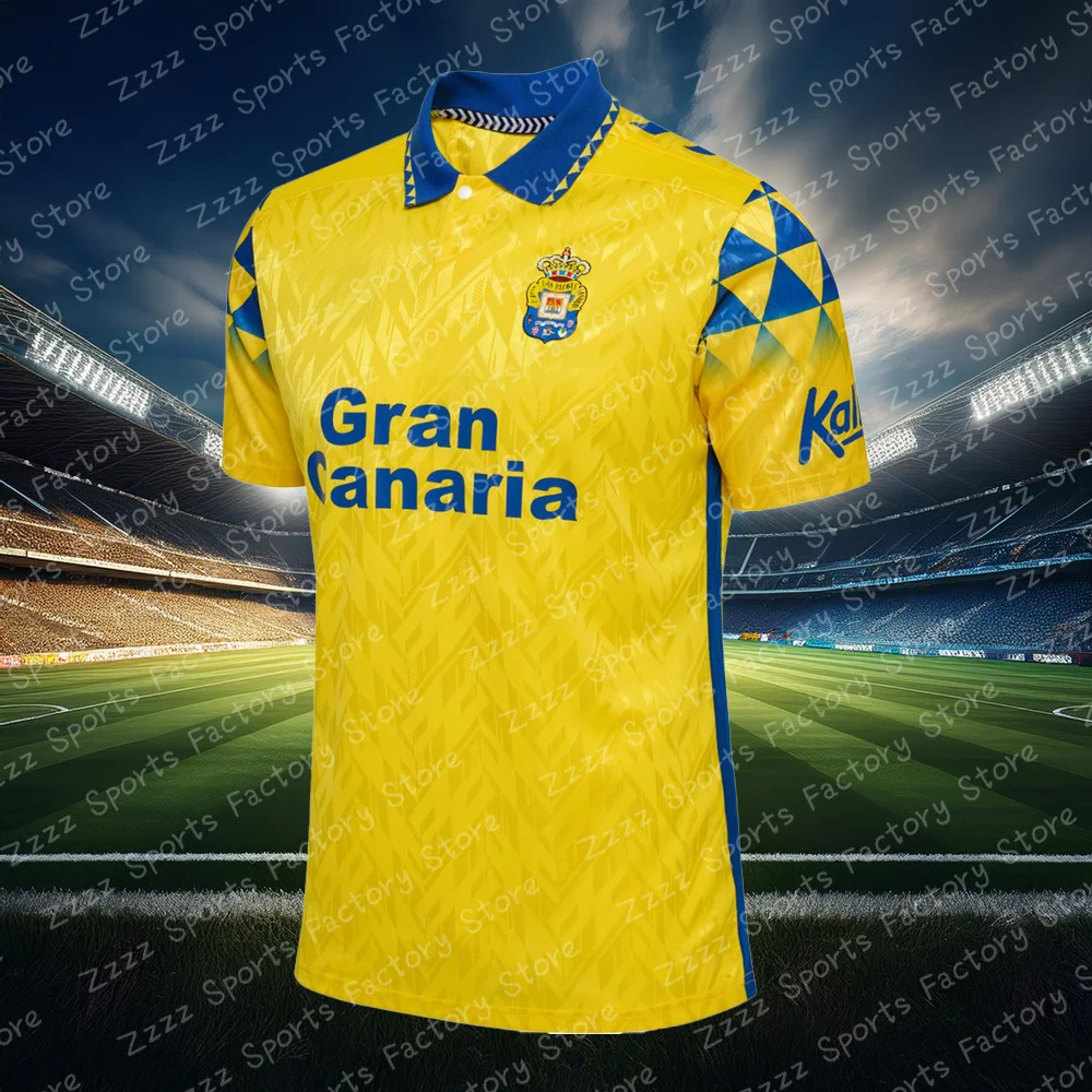 UD Las Palmas Adult Kids Football 24/25 Home/Away Jersey Summer Men Oversized T Shirt Soccer Training Short Sleeve Men's Clothes