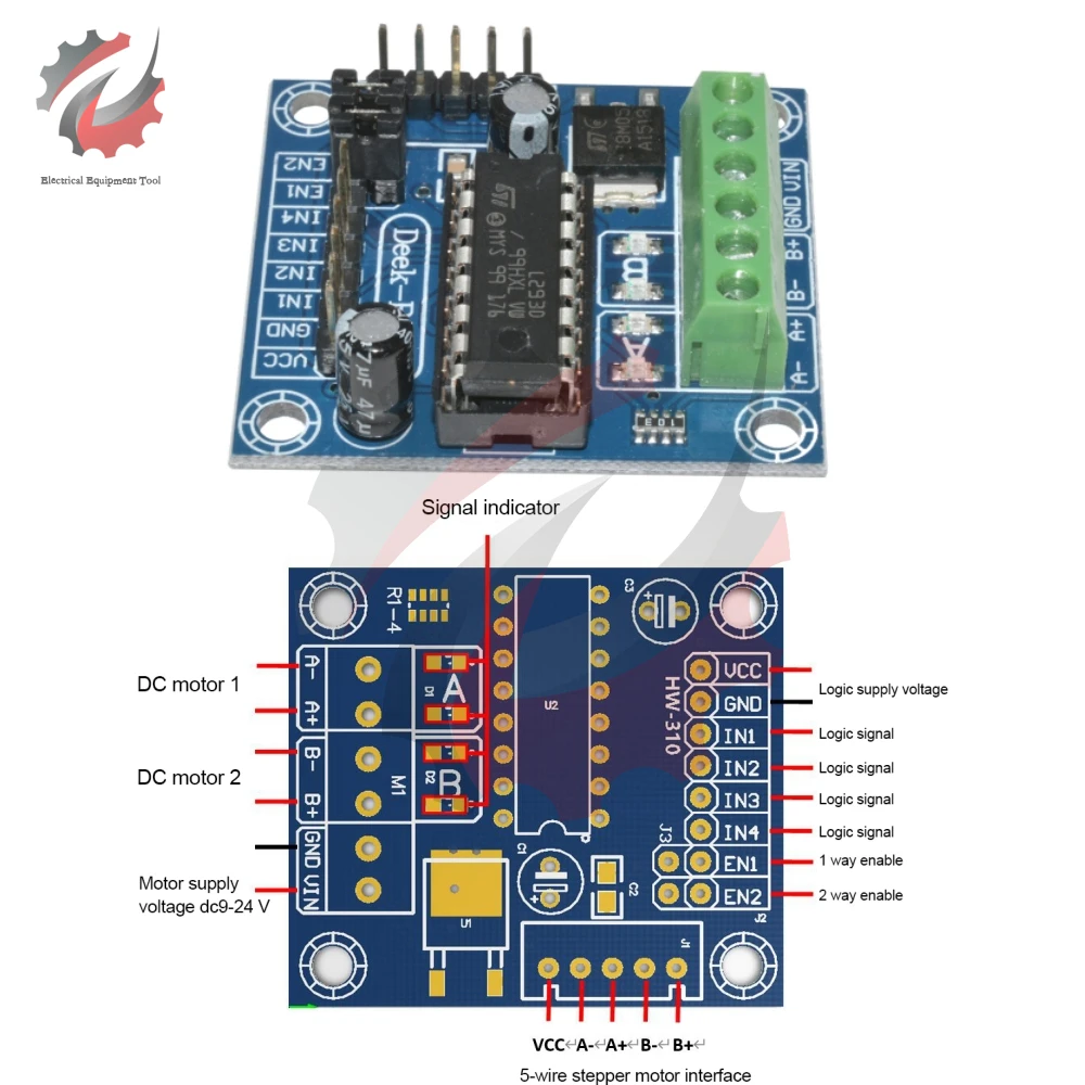 1pcs Mini 4CH 4 Channel Motor Drive Driver Shield L293 L293D Expansion Board Module