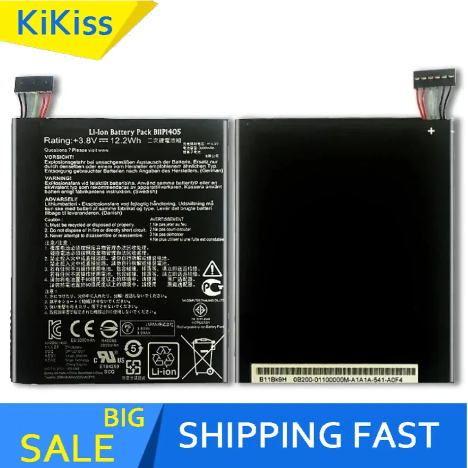 Batterie pour tablette ASUS MeMO Pad 7 ME70CX K01A, B11P1405, 3090mAh