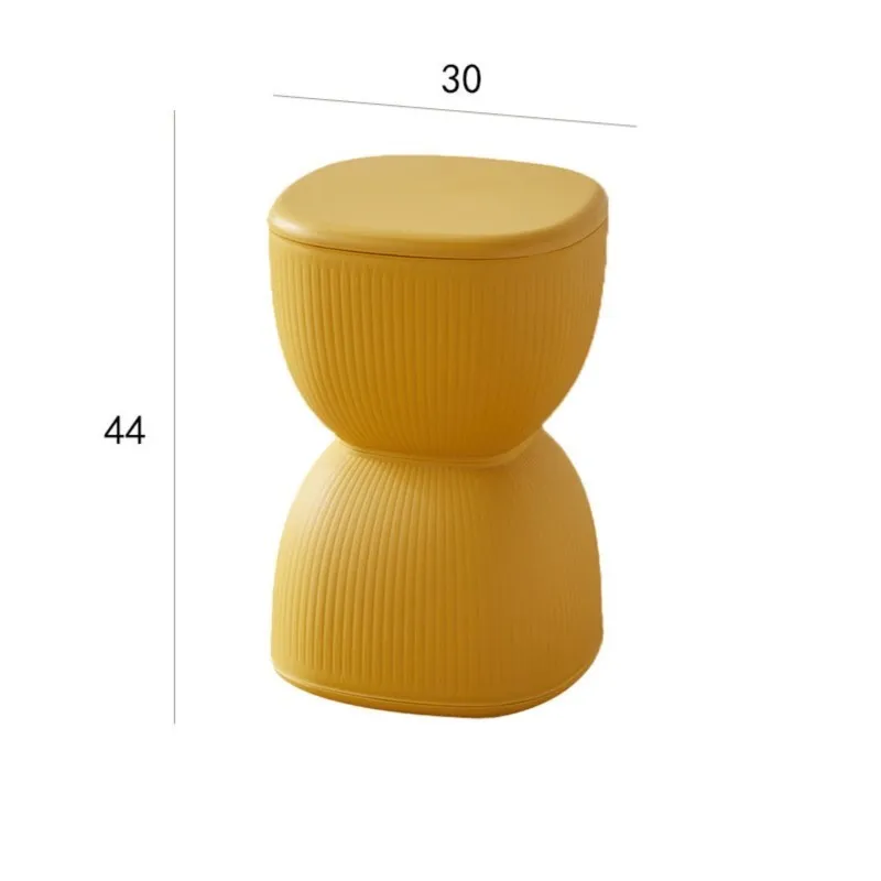 Sgabello basso Sgabello cambio scarpe Sgabello creativo a clessidra Sgabello rotondo in plastica addensata Panca piccola per bambini Sgabello piccolo per la casa