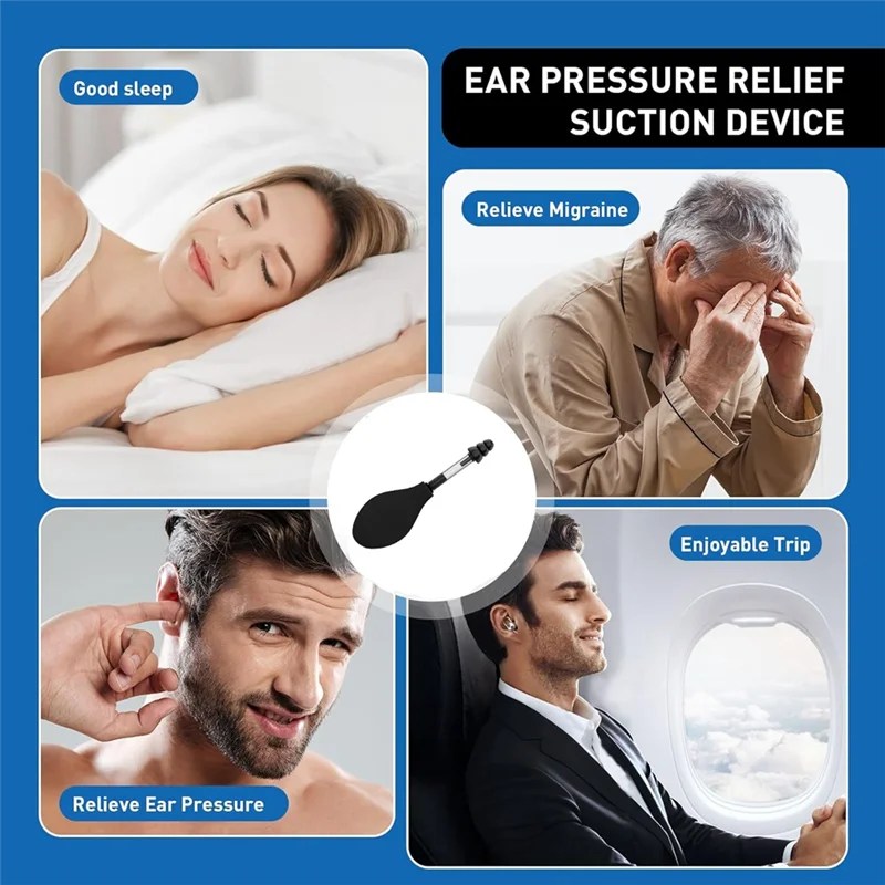 ABPR-Silicone Ear Pressure Relief Device For Managing Headaches, Portable And Effective