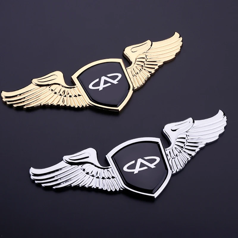 Car Emblem For Chery A3 Tiaggio Changan CS35 CS75 Eado BYD F3 F0 Geely Great Wall Hover Dongfeng Front Hood Cover Wing Sticker