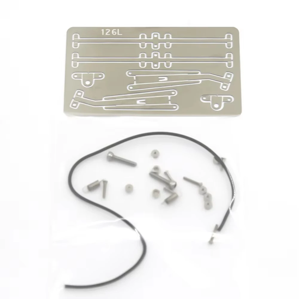 Realistic Scale Metal Windshield Wiper, Body Shell Decoration DIY Accessories for 1/10 Axial SCX10 III 90046 RC Crawler Truck