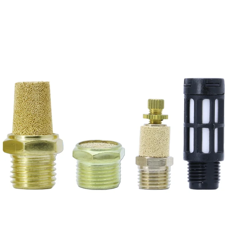 

Пневматический электромагнитный клапан Медный глушитель выхлопа BSL-01/02/03/04 Глушитель минут SLM Длинная плоская головка Пластик