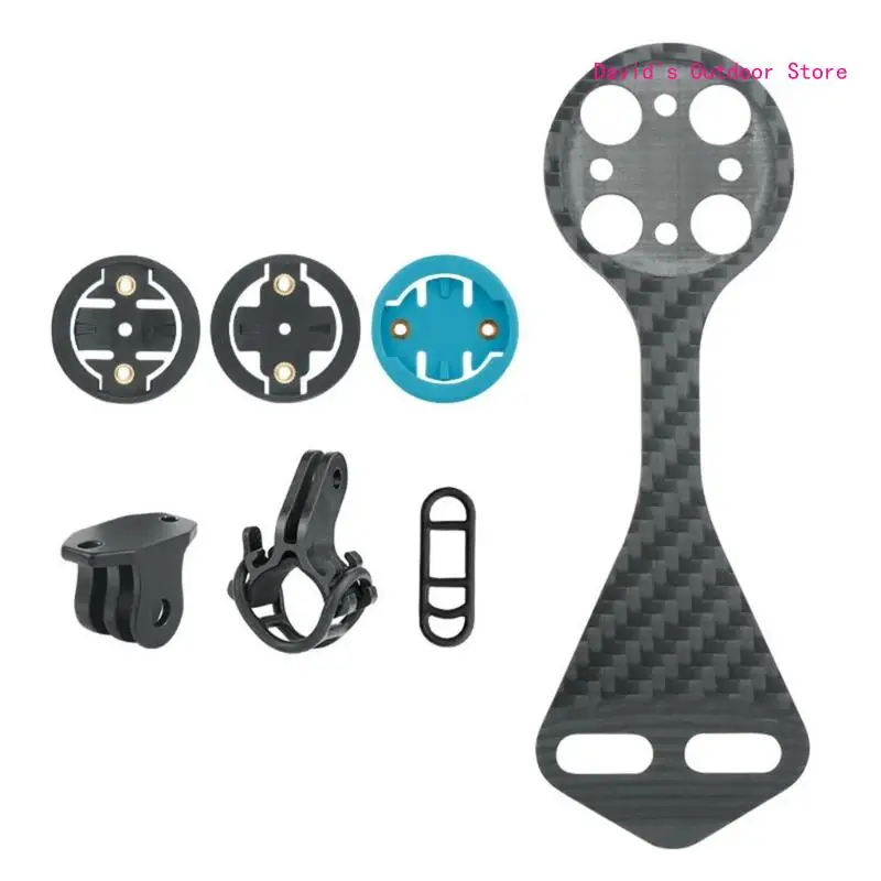 

Bicycles Handlebar Combo Mount Adjustable Out Front Computer Mount Easy Install X3UA